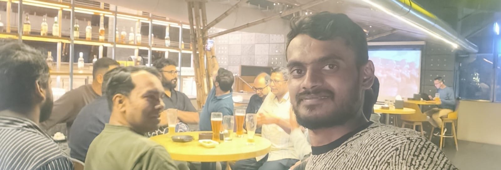 Attendees at the table after the meetup